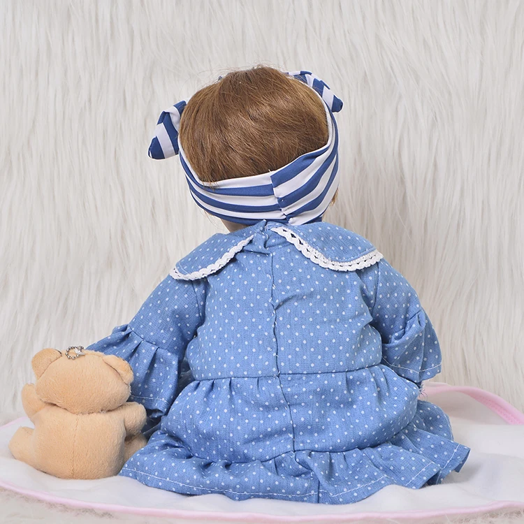 Кукла reborn Bebes 17 &quot42 см Реалистичная кукла Reborn мягкая виниловая ткань тело девушки
