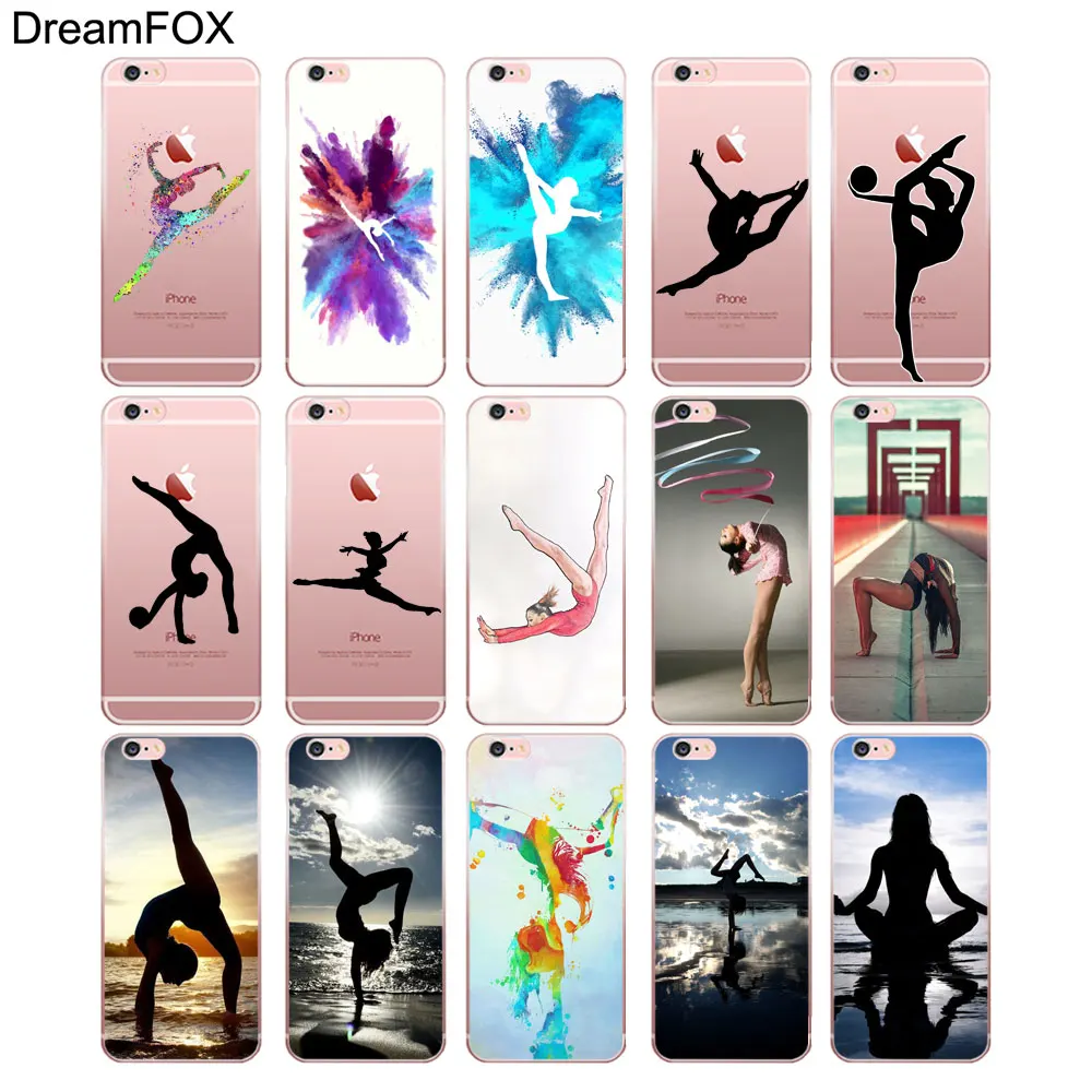 M501 гимнастический силуэт Мягкий ТПУ силиконовый чехол для Apple iPhone 11 Pro XR XS Max 8X7 6 6S