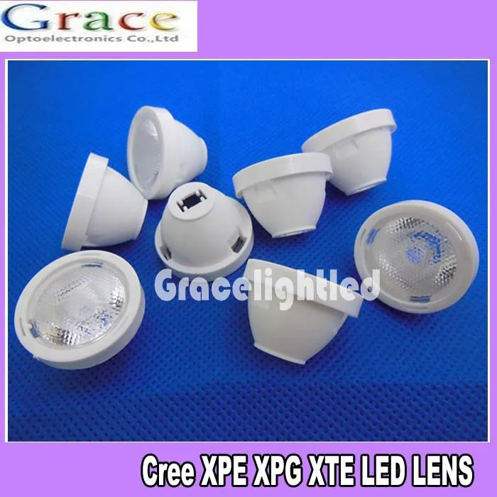 Фото 20 шт. x 90 градусов 21 мм Матовый объектив для светодиосветодиодный Cree XPE XPG XTE|led