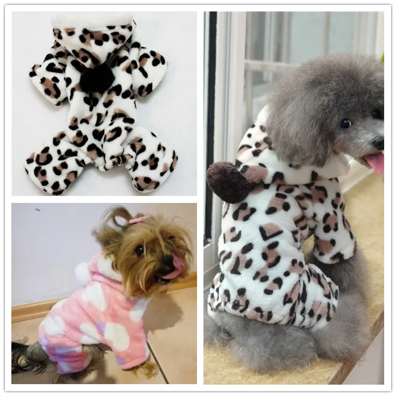 puppy Coral velvet jumpsuit Pet dog coveralls pet fleece hoodies clothes deer design s-xxl F50 | Дом и сад