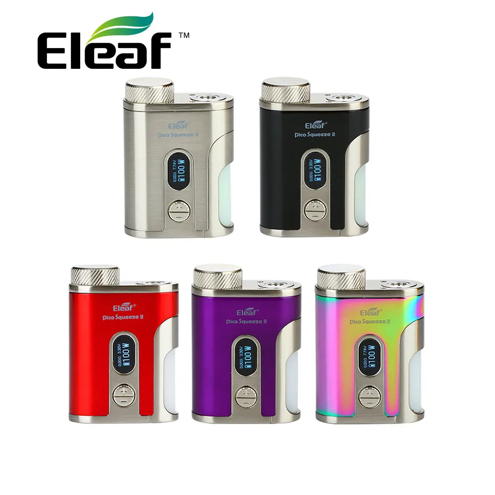 Оригинальный мод Eleaf IStick Pico Squeeze 2 макс. Выход 100 Вт с бутылкой 8 мл без батареи