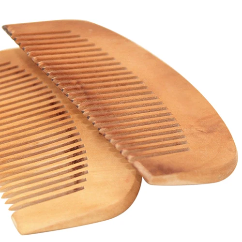 

2020 Hair Health Care Natural Peach Wood Comb Close Teeth Anti-Static Head Massage