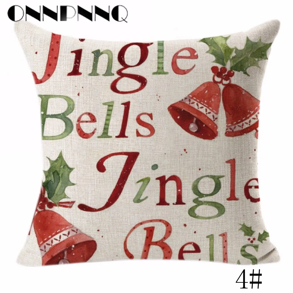 OnnPnnQ Рождественская наволочка для подушки блеск хлопок белье Рождество Диван