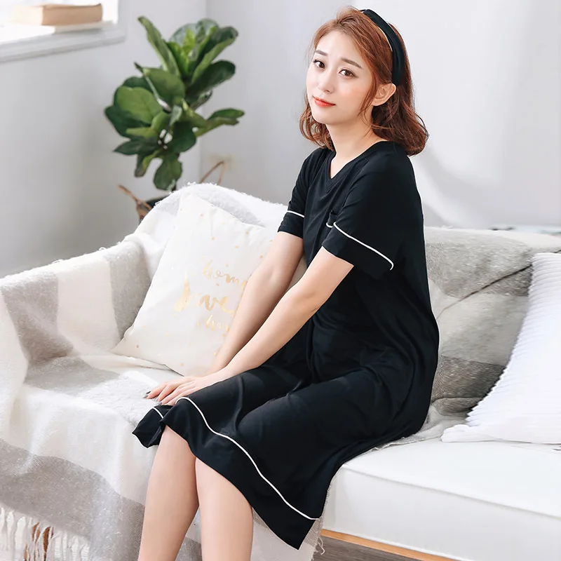 4xl-6xl размера плюс Женское ночное платье ночное белье Ночная рубашка размера плюс 1070