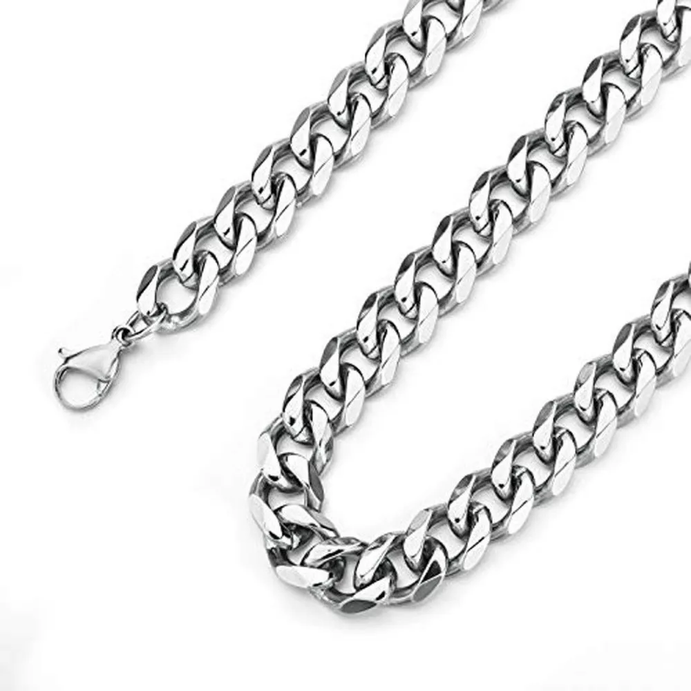 Подвеска Мужская из нержавеющей стали колье или браслет серебристого цвета с