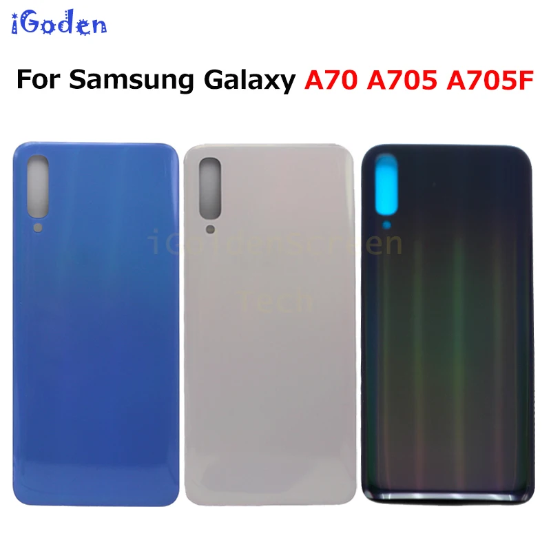 Задняя крышка батарейного отсека для Samsung Galaxy A70 A705 задняя заднего корпуса Замена