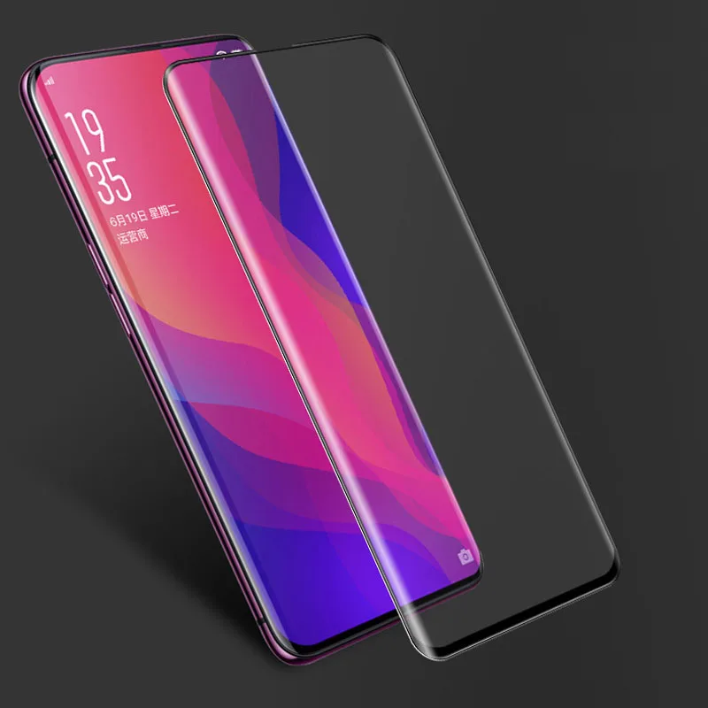 9H 3D Tempered Glass LCD For OPPO Find X Curved Full screen protectors Film guard cover 6.4&quot Protective film | Мобильные