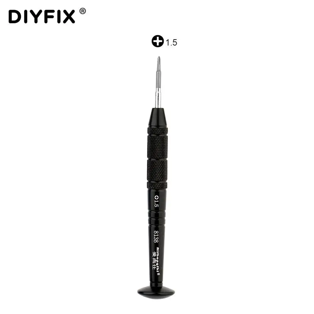 1.5 Cross DIYFIX прецизионных отверток P2 1,2 1,5 крест 2,5 Phiilips 0,6 Y Совет T2 2,5 Hex для iPhone samsung телефон MP3 Ремонт Открытие Инструмент - Цвет: 1.5 Cross
