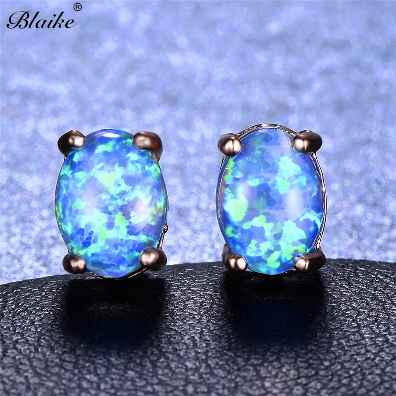 Blaike Boutique синий/белый овальный цвет фотоэлемент для женщин розовое золото