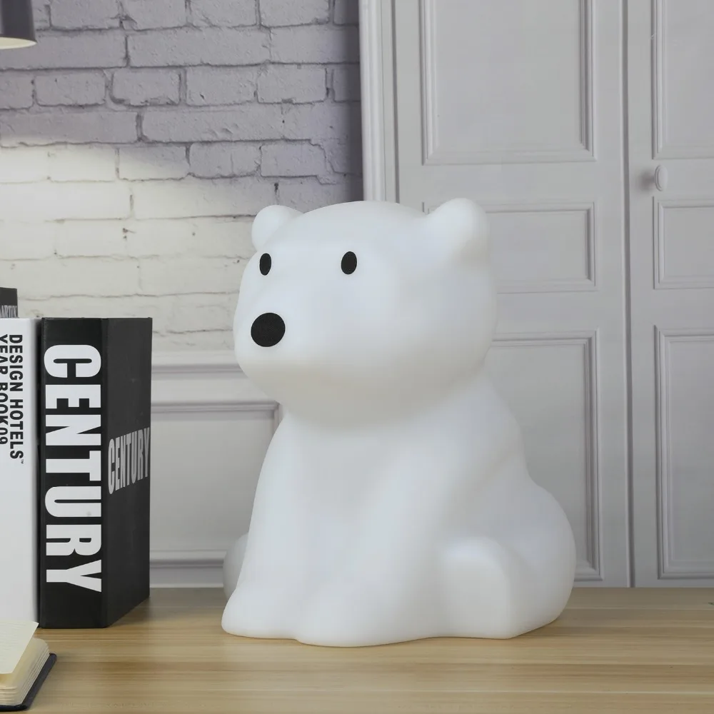 Популярный светодиодный ночсветильник Ins с полярным медведем лампа для детской