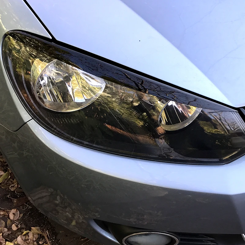 Для Volkswagen Golf 6 MK6 VI передние фары подводки для бровей АБС отделка крышка наклейки