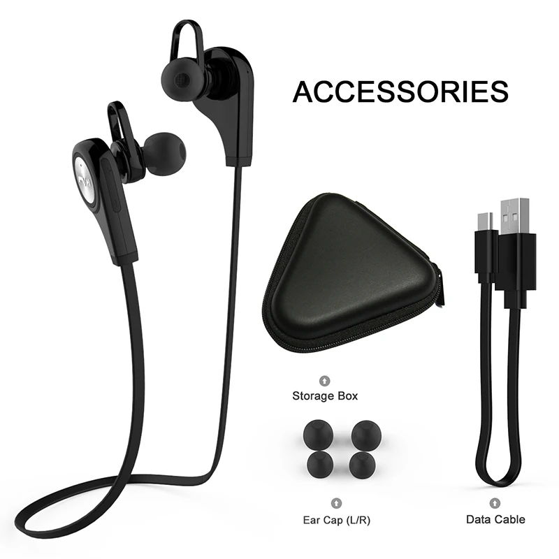 Magift Беспроводной наушники в ухо стерео bluetooth спортивные гарнитуры CSR4.1 для Iphone с