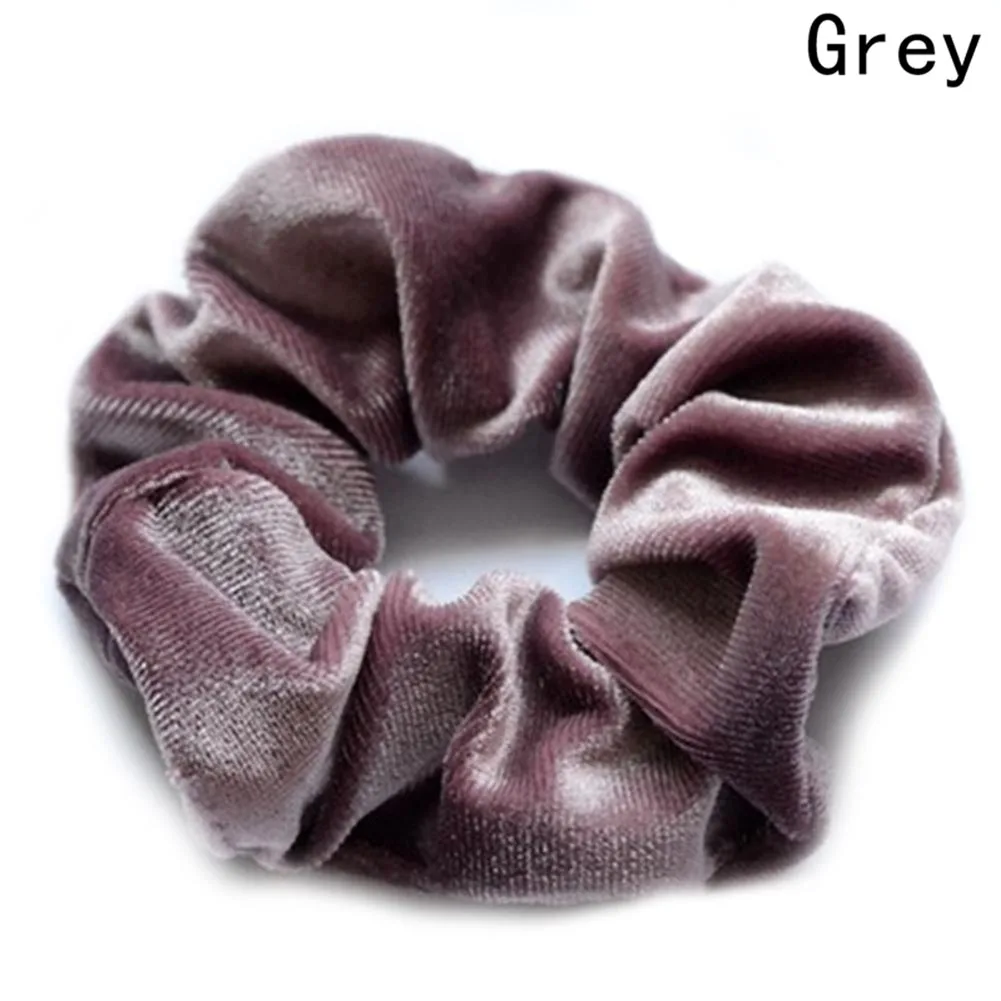 1 шт. Женские Элегантные Бархатные Однотонные эластичные резинки для волос