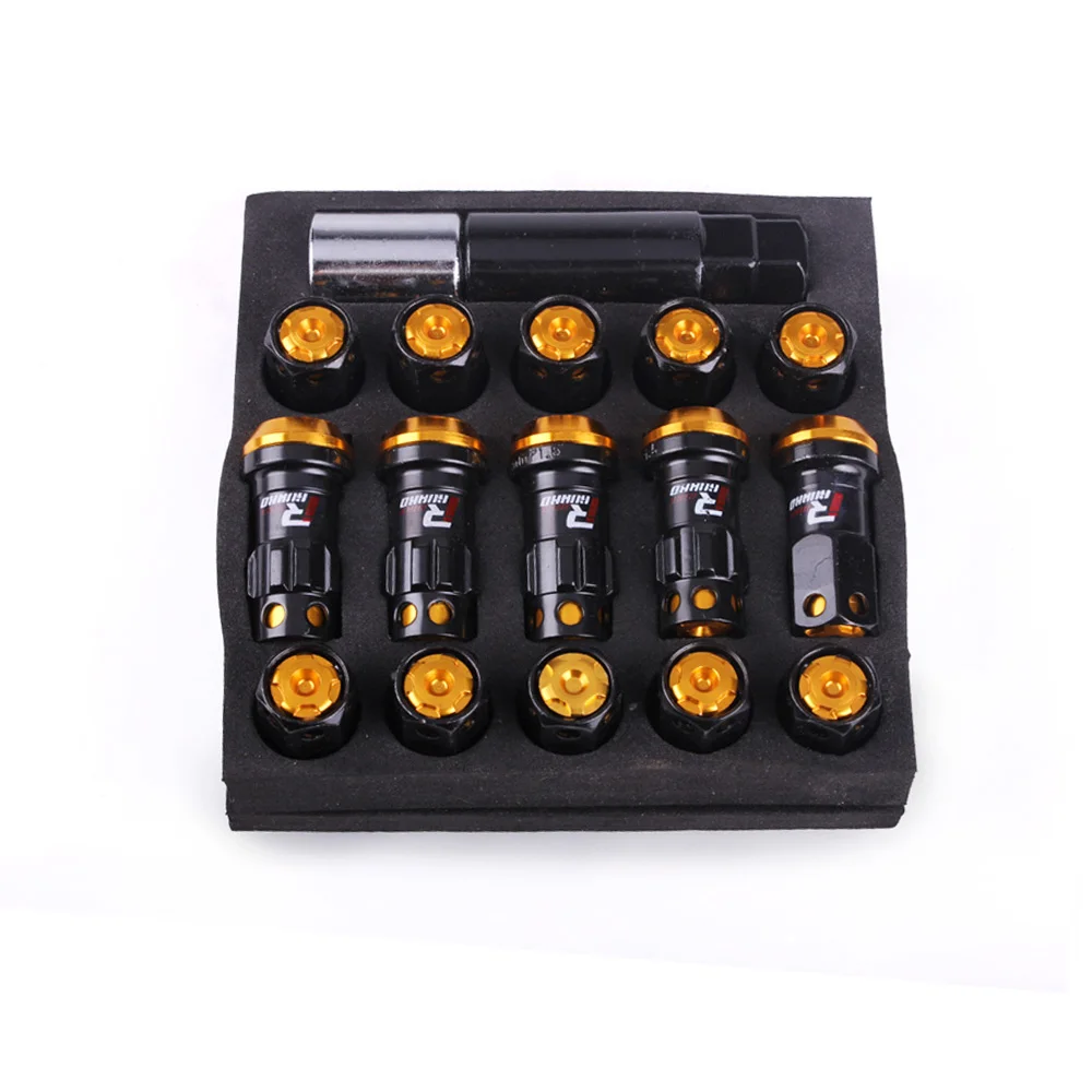 gold RASTP-20pcs/набор R40 Стиль Гонки длина 44 мм колесные диски гайки M12x1.5/1,25 автомобильные аксессуары RS-LN046 - Название цвета: gold