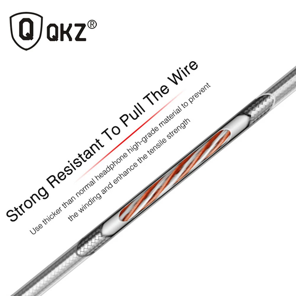 Наушники QKZ DM4 динамические наушники вкладыши с гибридным блоком Hi Fi fone de ouvido audifonos
