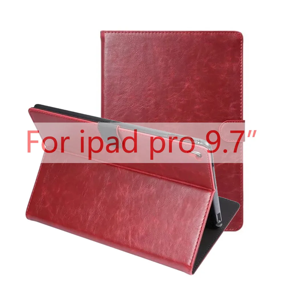 PU Wine Red Умный чехол для iPad 9," Pro 9,7 из искусственной кожи на магните, умный защитный чехол Coque Funda, чехол для нового iPad, чехол для планшета - Цвет: PU Wine Red