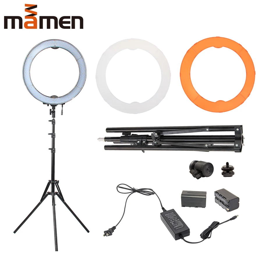 Светодиодная кольцесветильник лампа для фотостудии 18 дюймов 480 шт. лампочек 3200