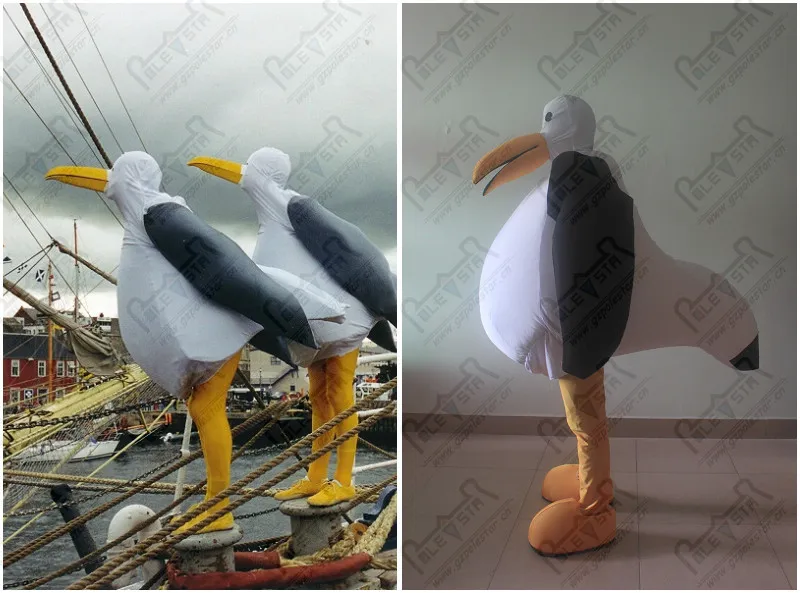 Новые губчатые материалы Чайка маскоты костюмы Популярные птиц