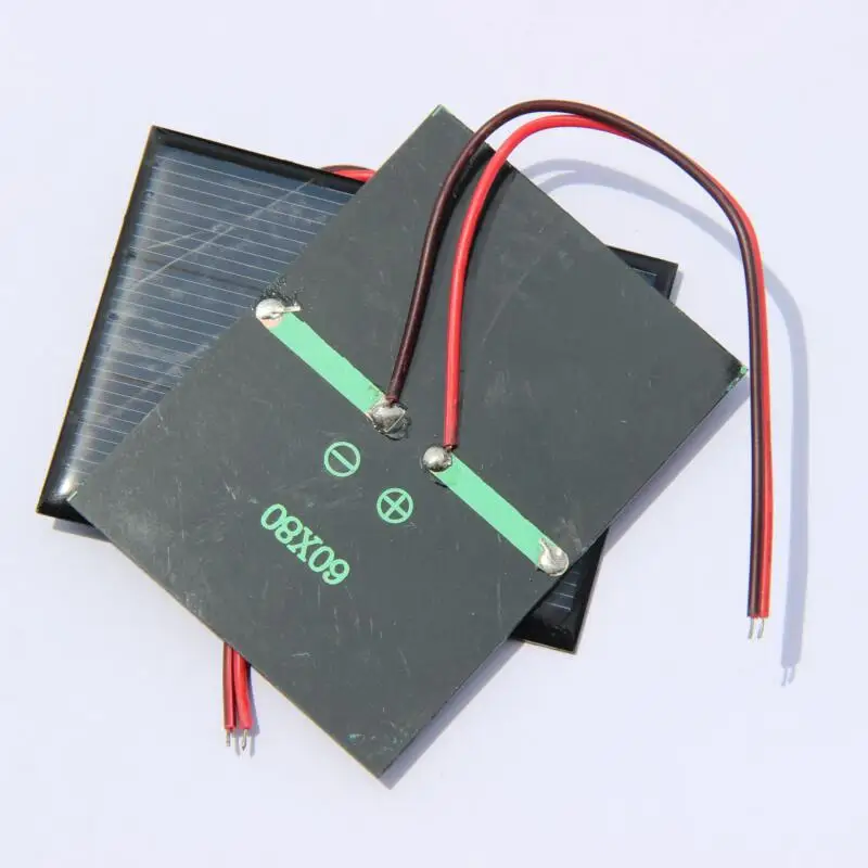 Миниатюрная солнечная панель BUHESHUI 0 65 Вт 1 5 в поликристаллическая сделай сам