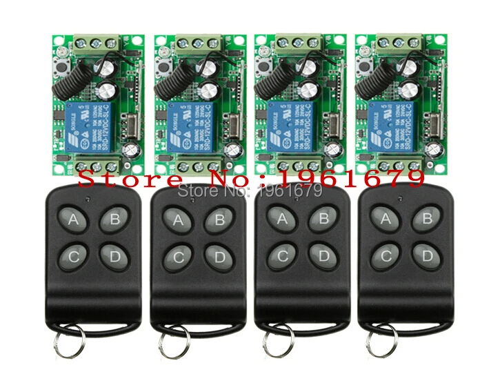 DC 12 V RF беспроводной пульт дистанционного управления 1 канал интеллектуальная