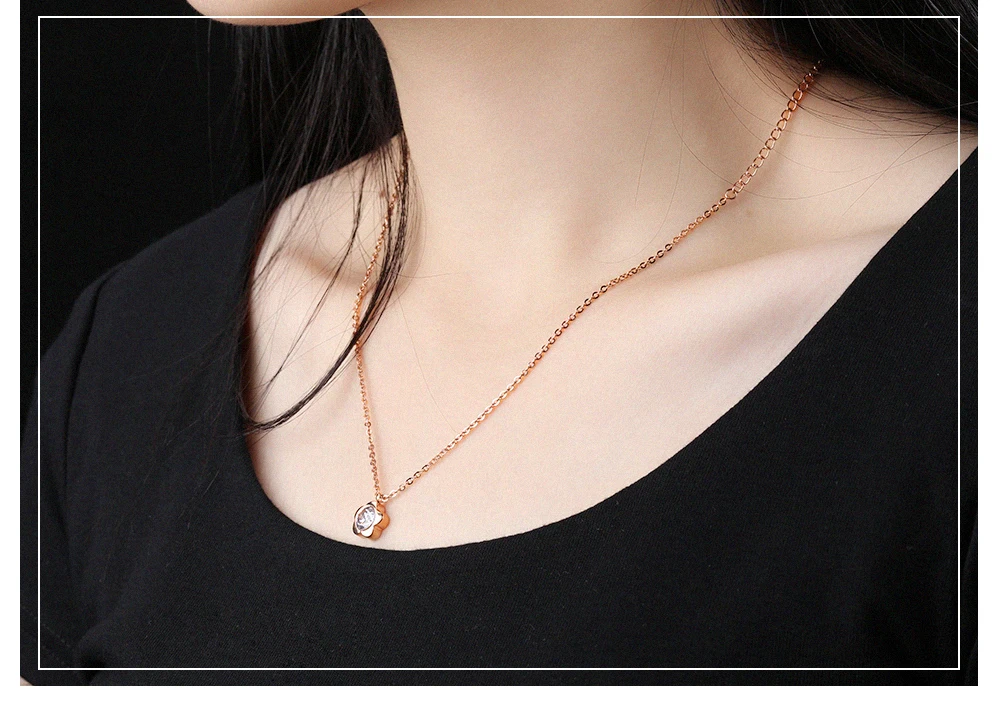 Женские/модные подарки для девочек очаровательные цветы из нержавеющей стали