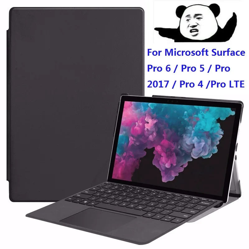 Чехол подставка из экокожи для Microsoft Surface Pro 4 5 6 12 3 дюйма|Чехлы планшетов и