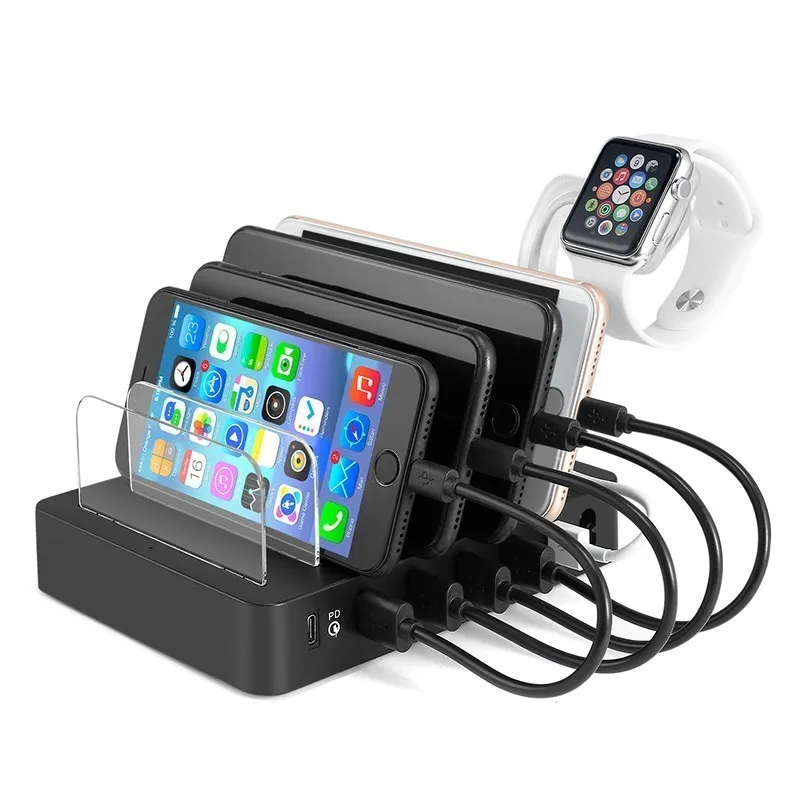 Универсальная съемная зарядная станция с 6 Usb-портами 90 Вт подставка-держатель