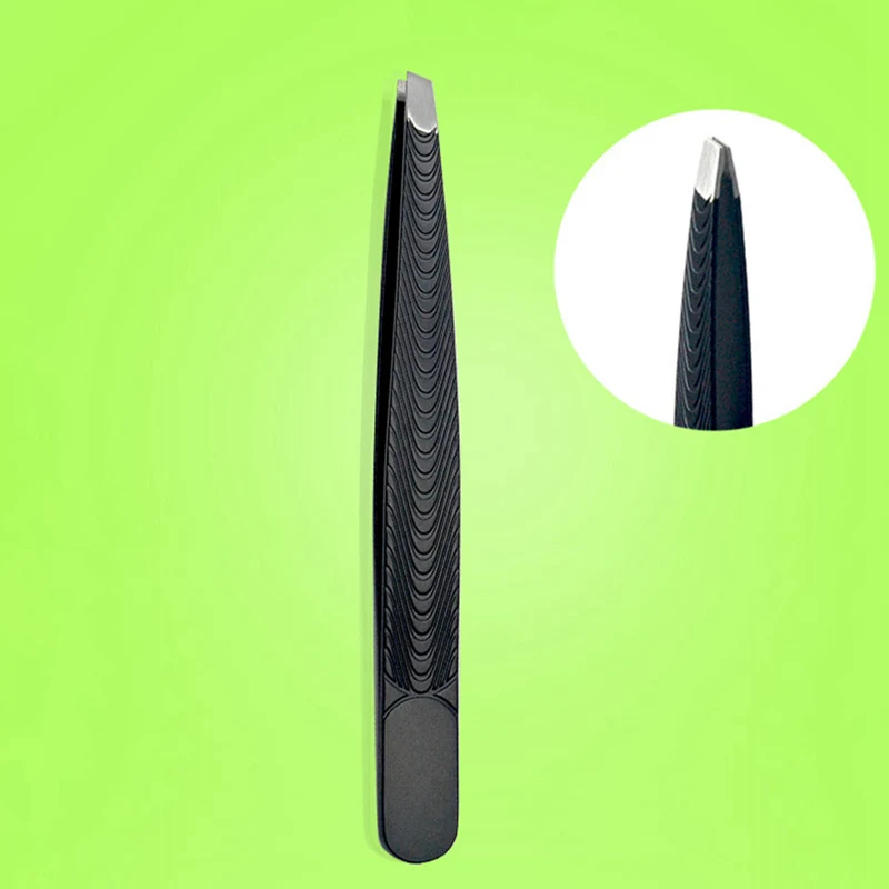 1 шт. косые зажимы для бровей из нержавеющей стали инструмент макияжа цветной