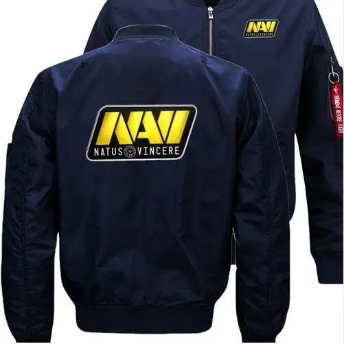 Natus vincere Navi узор куртка-бомбер полет Летающий зимняя куртка Сгущает Теплый молнии