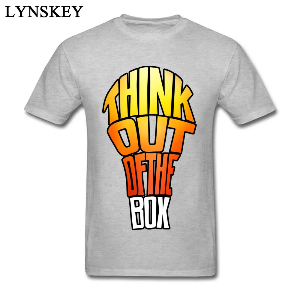 Мужская футболка с буквенным принтом Think Out Of The Box новая дизайнерская дышащая