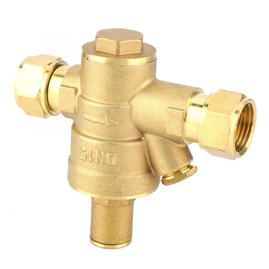 

Shut-off Valve Solenoid Valve DN15 1/2" Adjustable Water Pressure Reducing Brass Regulator Valve PN1.6 Manual Flush Valve