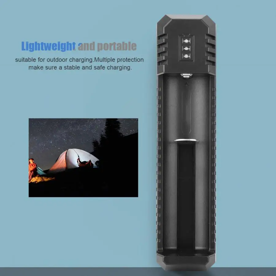 Портативное зарядное устройство USB li ion совместимое с батареей 18650 16340 для Nitecore