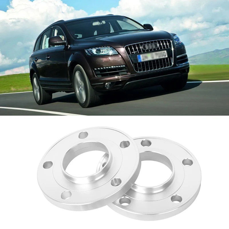 

2PCS 5x130 71.6CB Aluminum Centric Wheel Spacers Tire Adapters Rims Flange Hubs For Audi Q7 2006-2014