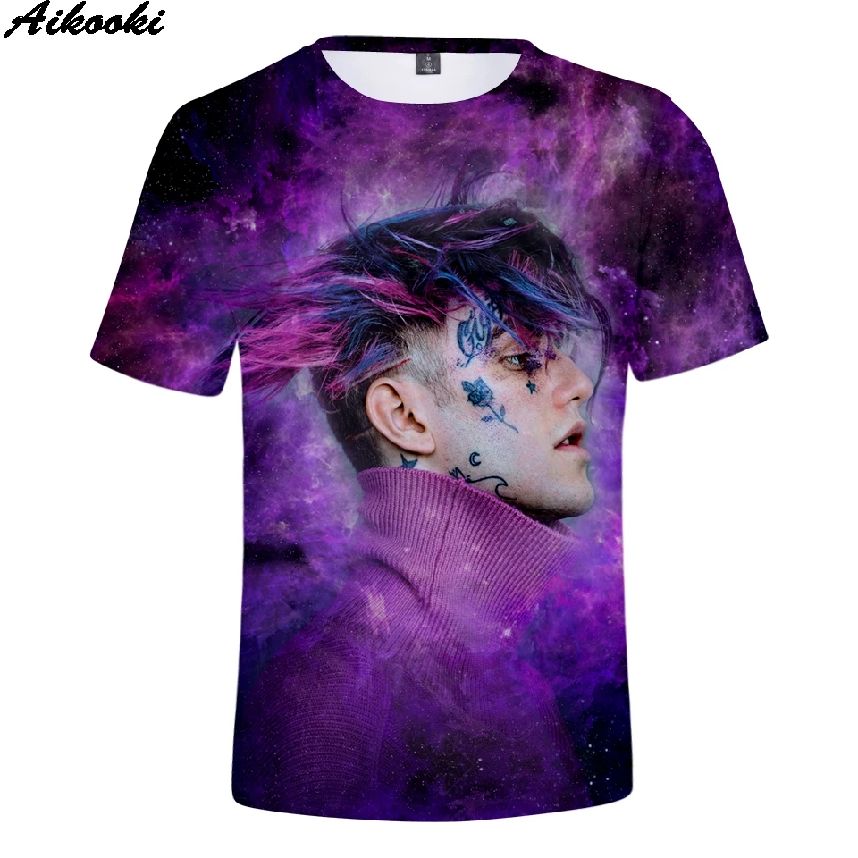 Aikooki 3D принт xxxtentacion Футболки мужские/женские летние повседневные футболки Korte Mouw