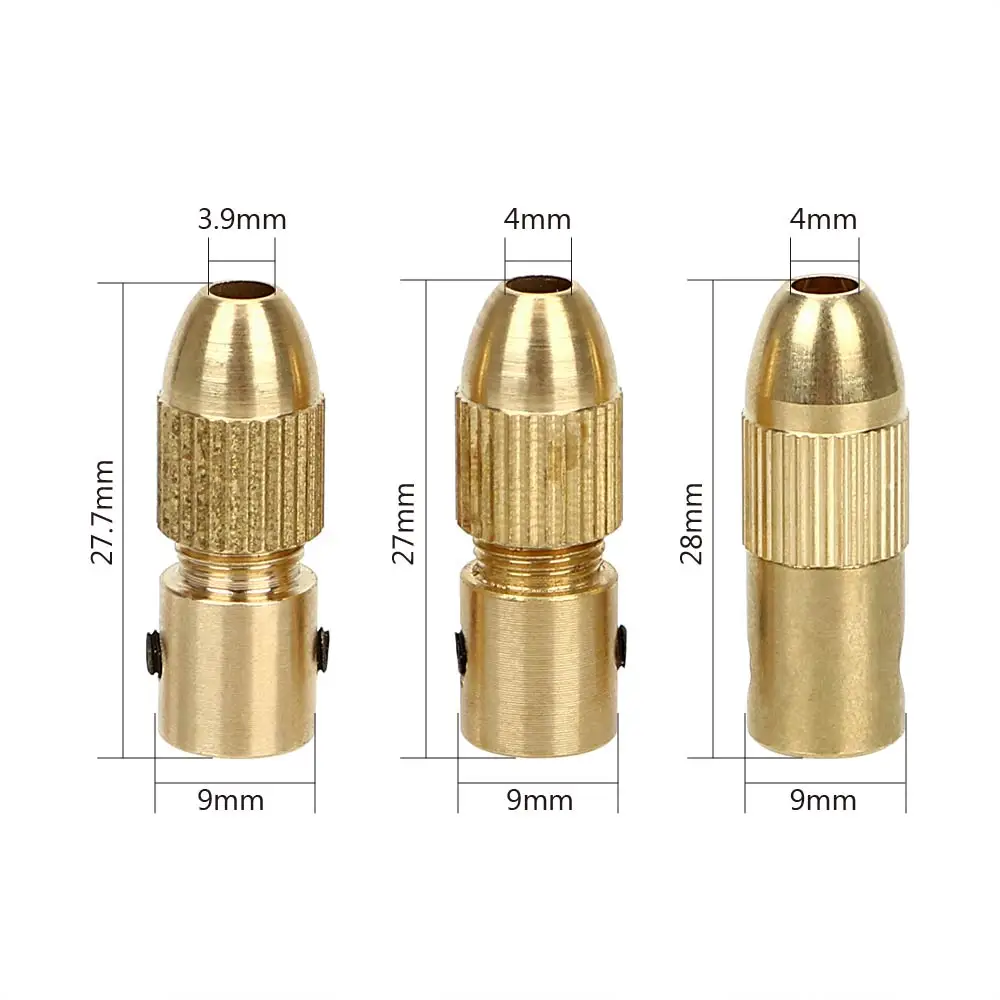 

DIYWORK 5pcs/Set Micro Twist Drill Chuck Set Inner Diameter 2.35mm /3.17mm /2.00mm 0.5-3mm Small Electric Drill Bit Collet