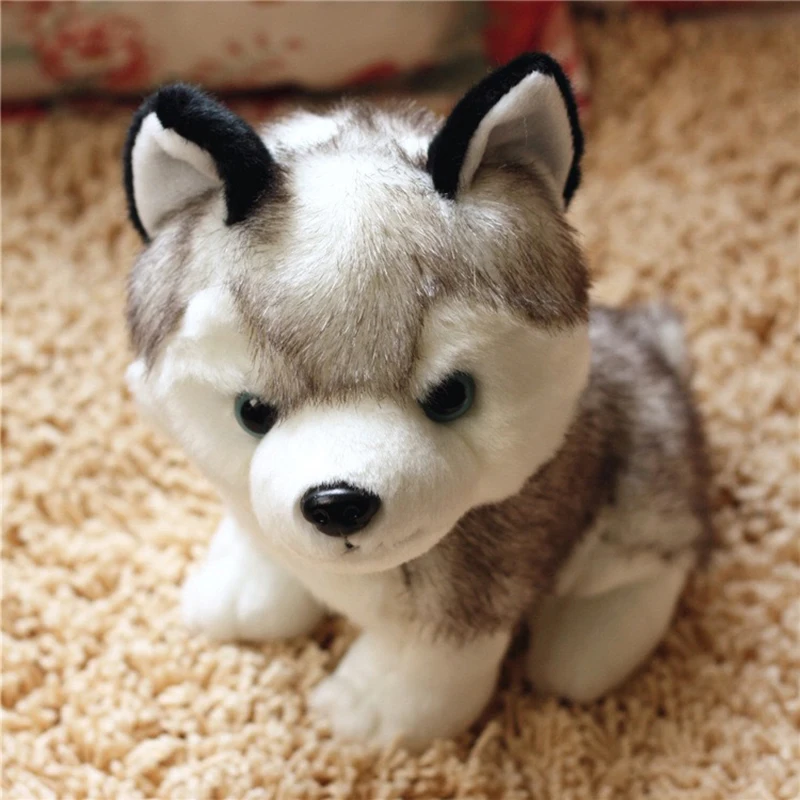 

18 CM to 25 CM Simulation Dog Plush Toy Lovely Husky Soft Stuffed dolls Best Birthday Gifts For Children and Kids