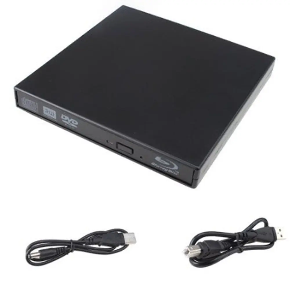 KuWfi USB2.0 External Blu-Ray DVD Drive Slim Writer Burner Play 3D Movie  for WINDOWS XP/7/8/10 Optical drive images - 6