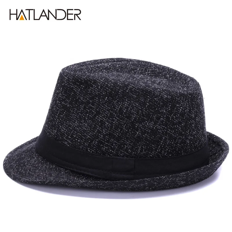 Шляпа от солнца HATLANDER для мужчин и женщин модная льняная Федора кепка в стиле джаз