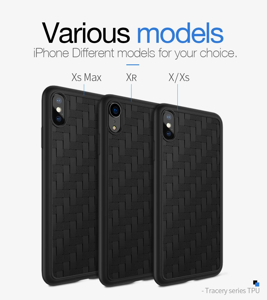 Роскошный сетчатый тканевый чехол HOCO для iPhone Xs Max XR, мягкий силиконовый чехол из ТПУ для iPhone Max Xs, Apple X, чехол