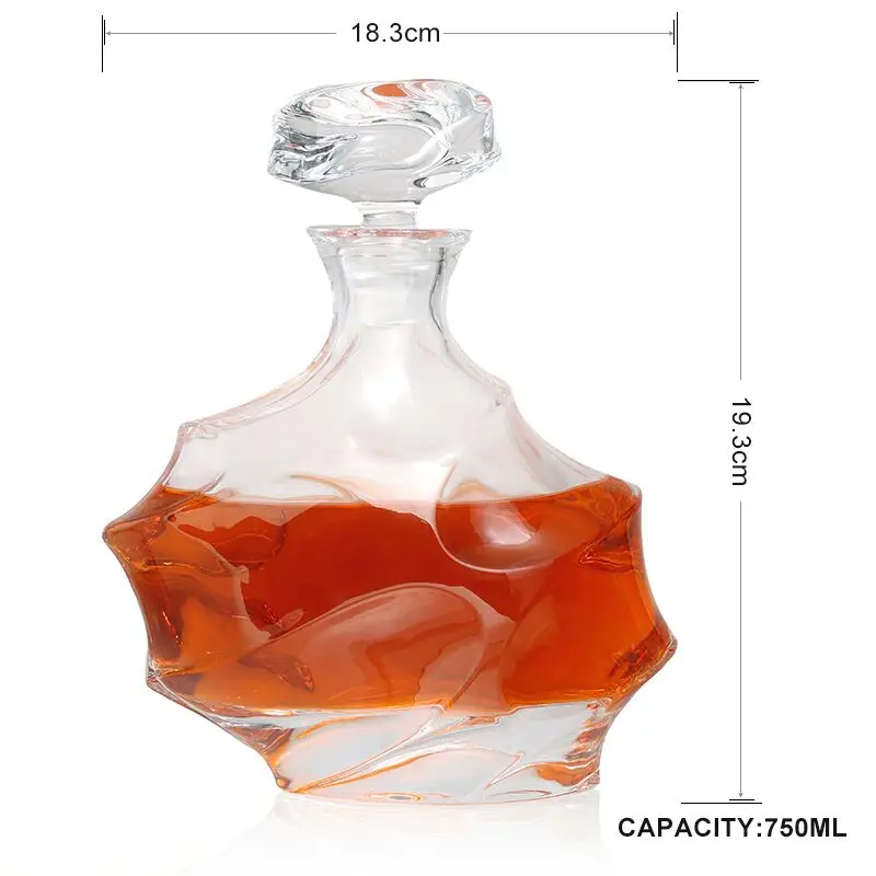 2501 1bottle 1 графин(750 мл) 6 стакан для виски es Beautiful Everest горный Графин Набор Ограниченная серия роскошное бессвинцовое Хрустальное стекло - Цвет: 2501 1bottle