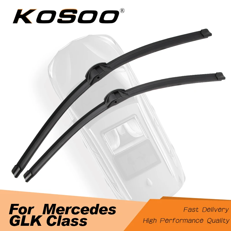 

KOSOO For Mercedes Benz GLK Class X204 300 350 Car Windscreen Wiper Blade 2007 2008 2009 2010 2011 2012 2013 2014 2015 2016 2017