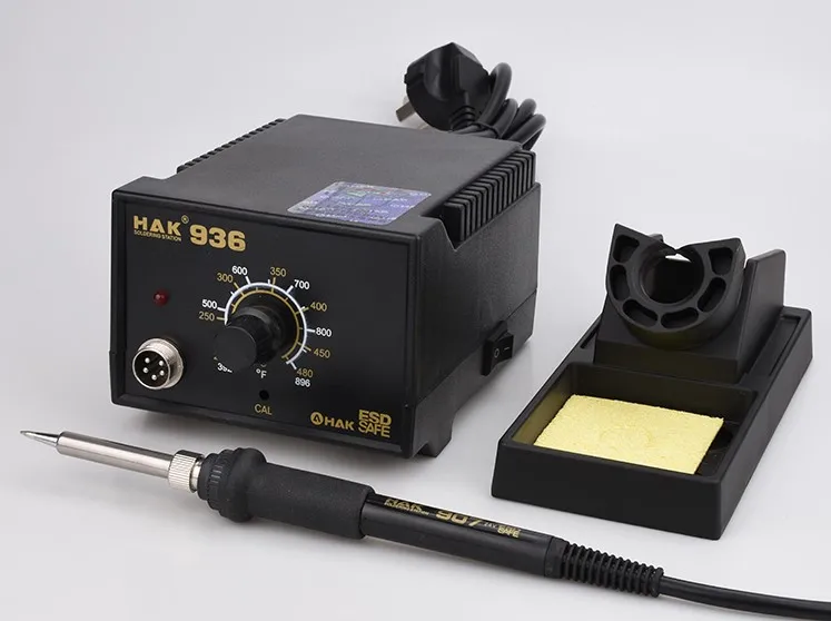 SZBFT 220 V 60 W Регулируемая температура 936 паяльная станция электрическая HAK железная