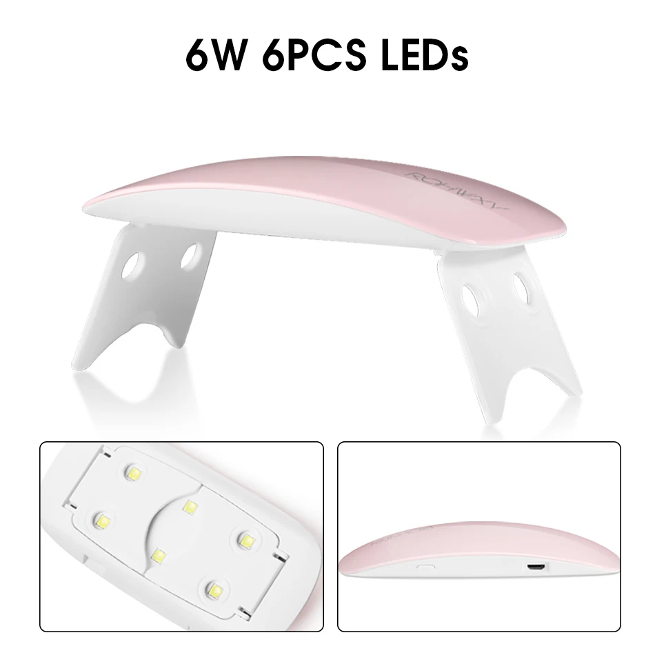 MORDDA 6W Nail Lamp For Manicure UV LED All Nails Dryer Curing Gel Polish Hybrid Varnish USB Ice Art Tool |
