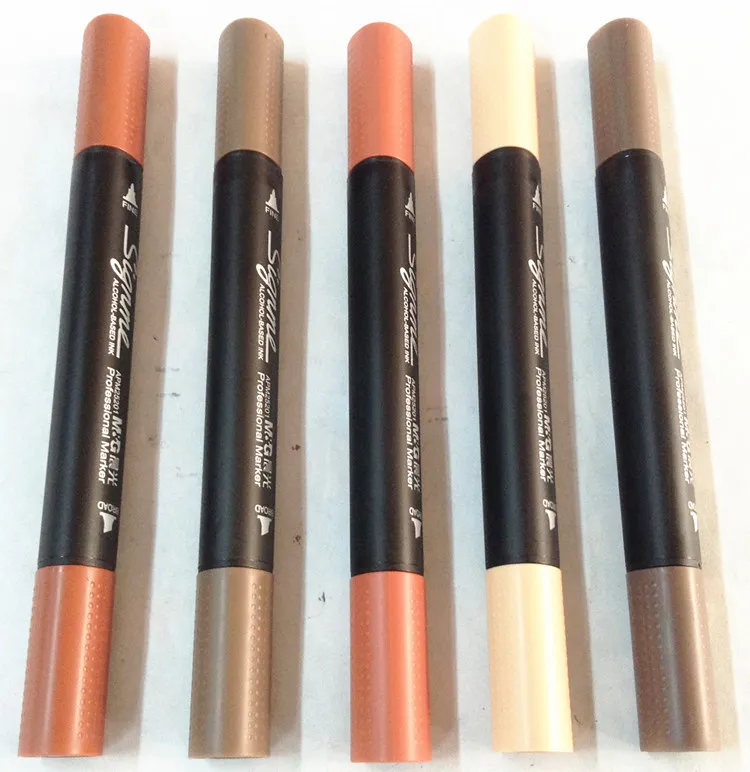 10 Different Degree Brown Colors Environmental Acohol Based Ink Professional Sketch Marker Architectural Design Art Marker|art markers|design art