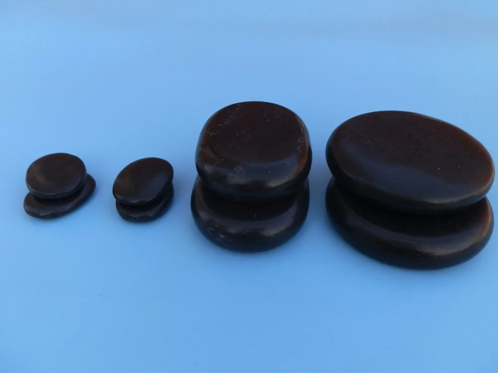 Вулканический горячими энергия камня SPA массаж камень масла черный здоровья