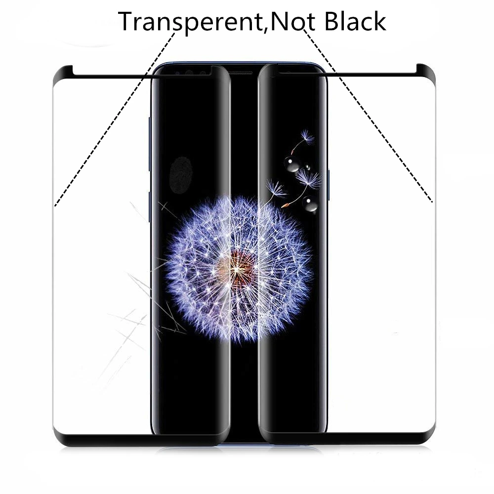 2 шт. 3D закаленное стекло защита для экрана Samsung Galaxy S9 Plus S8 Note 9 8 защитный чехол