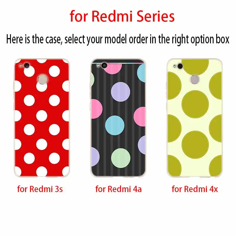 Чехол в горошек для Xiaomi Redmi Note 10 9 8 7 6 5 Pro Max 10S 9S 9T 8T note10 | Мобильные телефоны и