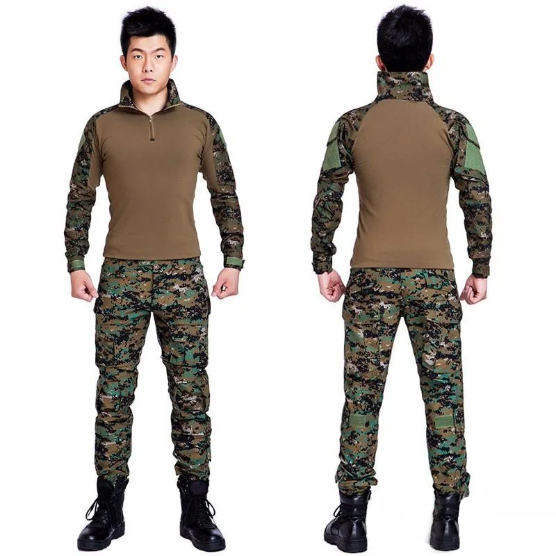 Армейская Тактическая Военная Униформа Airsoftsport лягушка Камуфляжный костюм США армейский боевой костюм BDU охотник и рыбалка рубашка и брюки