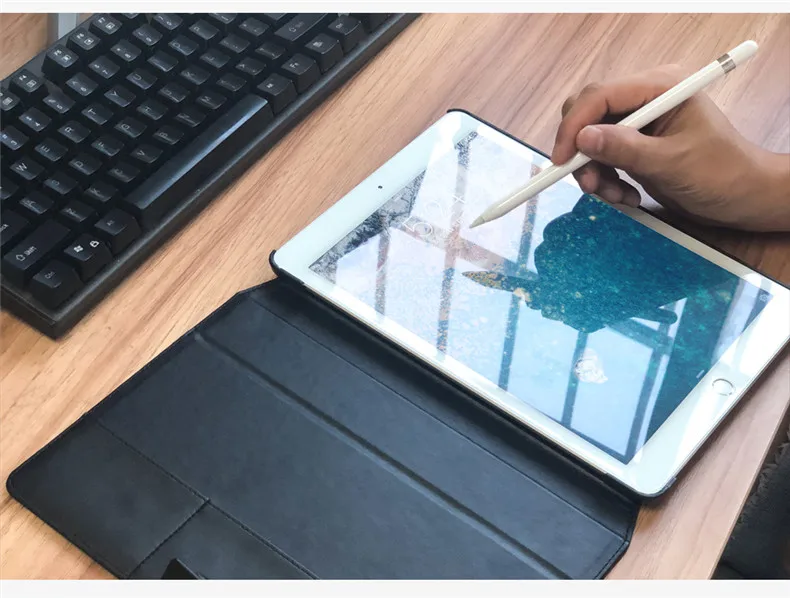 QIALINO сумка из натуральной кожи чехол для планшета для iPad 9,7 / Stents Dormancy подставка для карт откидная крышка для iPad Pro 9,7/Air2