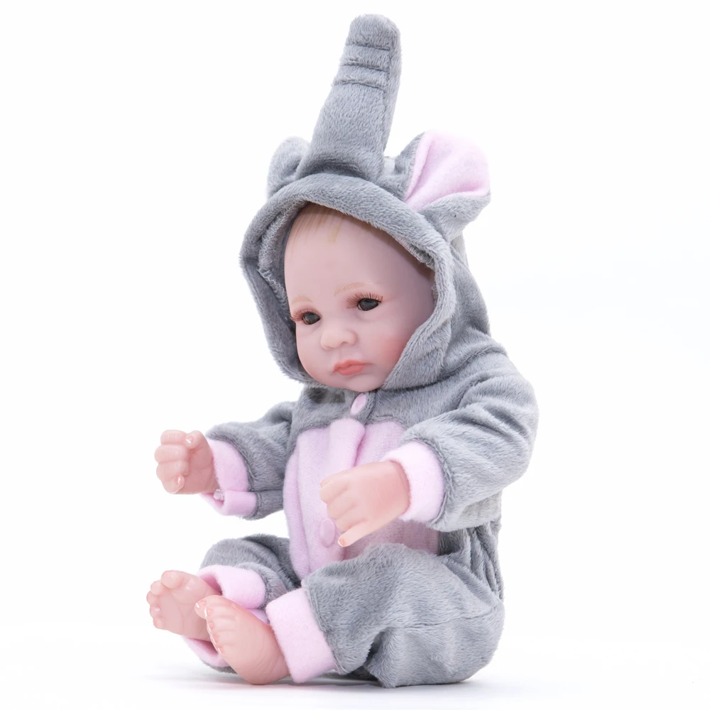 1" мини куклы малыши реалистичные Reborn Baby кукла Фигурка Игрушки полный силикон детская игрушка с волосами дети подарок на Рождество на день рождения